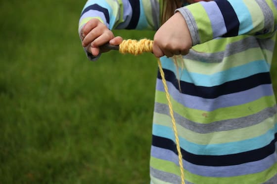 homemade kite string winder