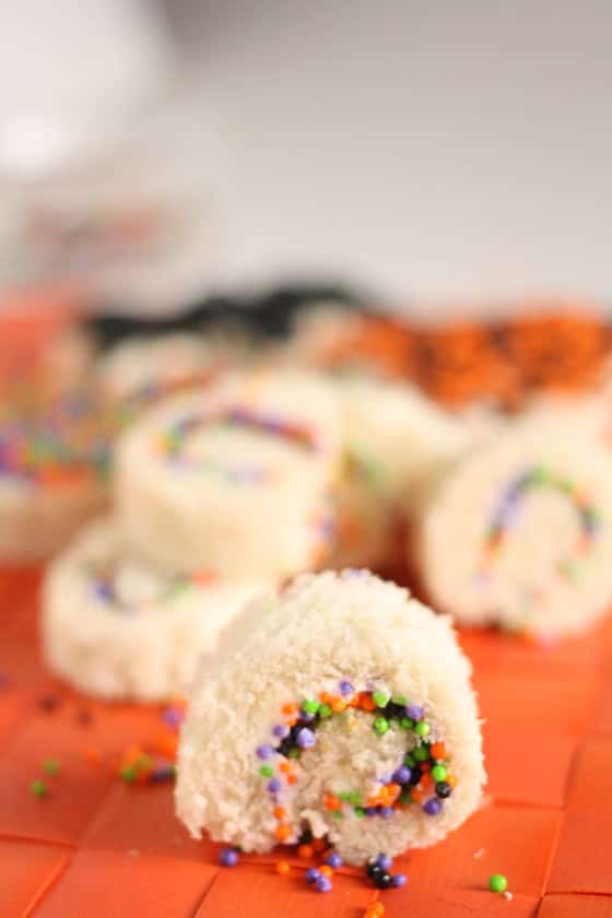 Halloween Sprinkle Spirals