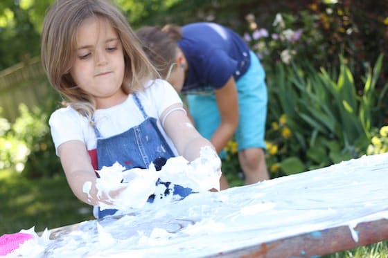 How to Clean your Art Table - a fun chore for kids!