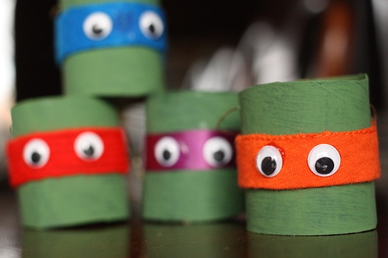 Toilet Roll Teenage Mutant Ninja Turtle Ornaments