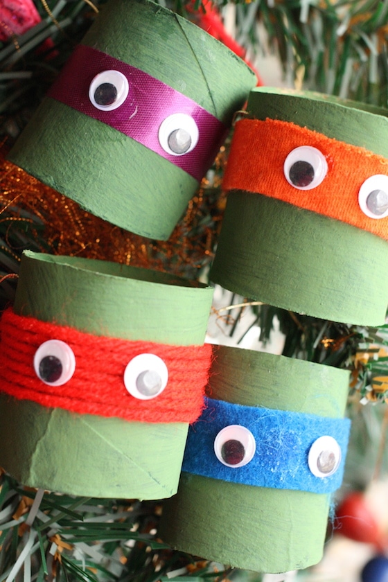 homemade mutant ninja turtle ornaments 