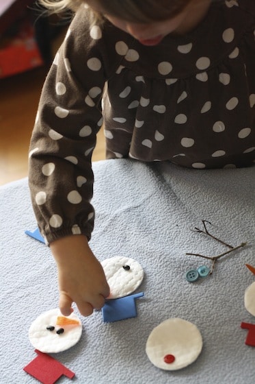 fine motor snowman activity 