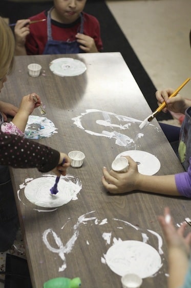 kids painting CDS