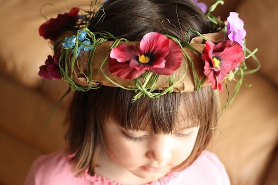 paper bag fairy tiara