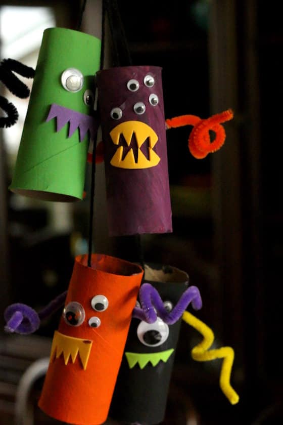 Cardboard Roll Monsters