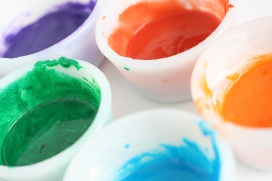 how to make puffy paint with self-raising flour