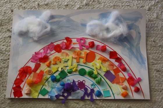 Rainbow Collage Craft for Toddlers