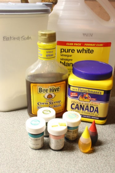 ingredients for homemade watercolor paints