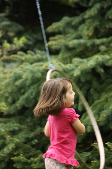 good old fashioned play - a rope and hula hoop activity 