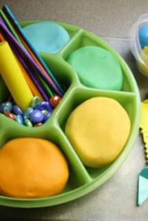 rainbow play dough