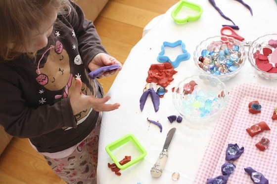 Valentines play dough activity