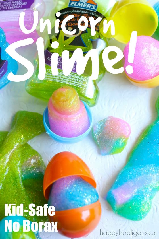 Kid-Safe Unicorn Slime Recipe - Happy Hooligans