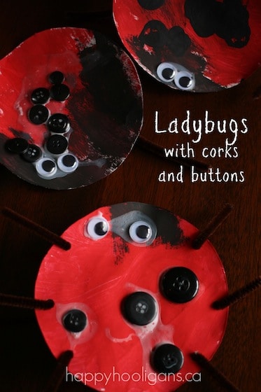 paper plate lady bug craft for toddlers and preschoolers