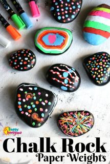 Liquid Chalk Rock Paper Weights by Happy Hooligans -2