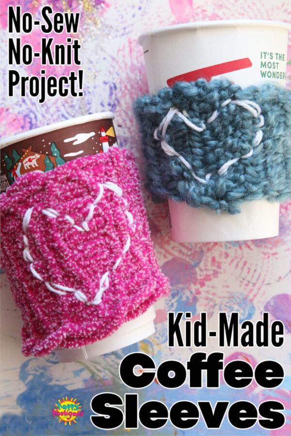 Homemade Coffee Cup Sleeves for Kids to Make 