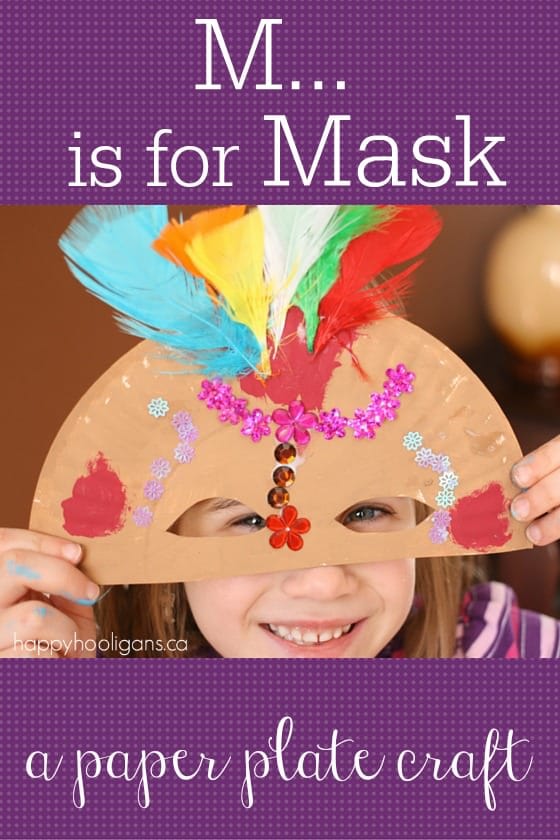 Paper Plate Mask Craft for Kids 