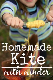 Make a Homemade Paper Bag Kite with Winder