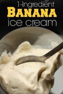 One Ingredient banana ice cream