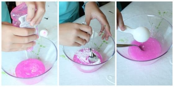 How to make slime with Elmer's glue and contact solution