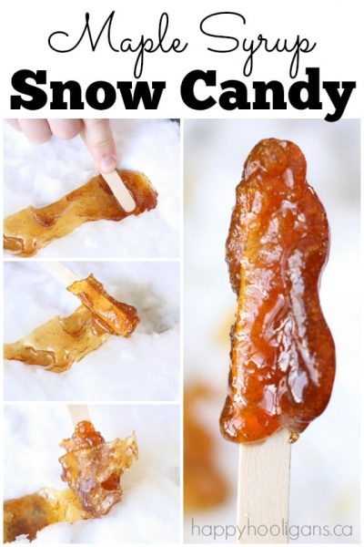 Maple Syrup Snow Candy