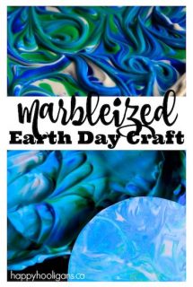 Marbleized Earth Day Craft for Preschoolers copy