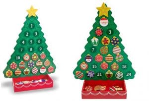 Melissa and Doug wooden Christmas Tree Advent Calendar