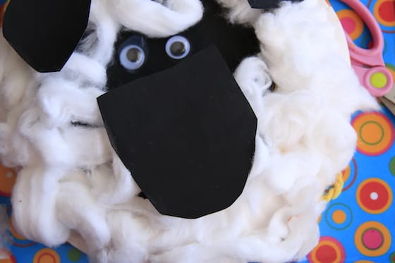 paper plate lamb craft