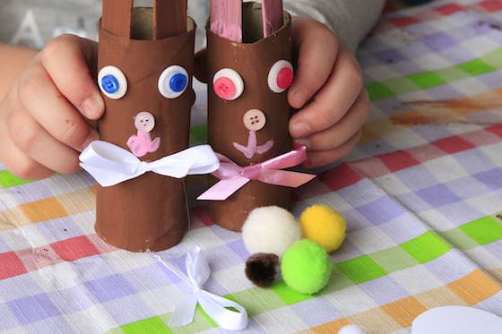 Supplies for Chocolate Easter Bunny craft