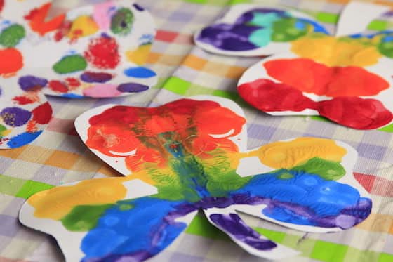 colourful shamrock craft for kids