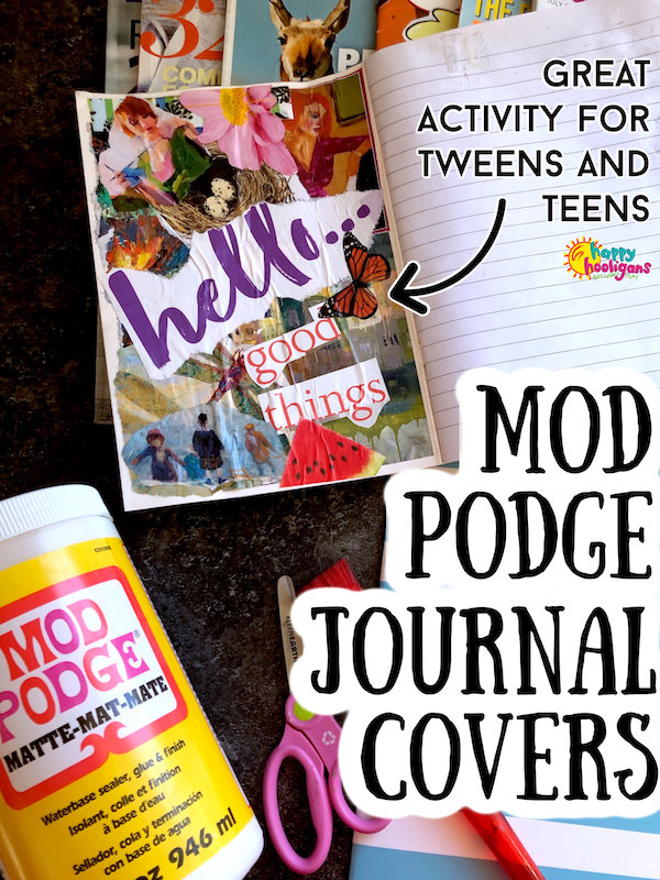 Mod Podge Journal covers