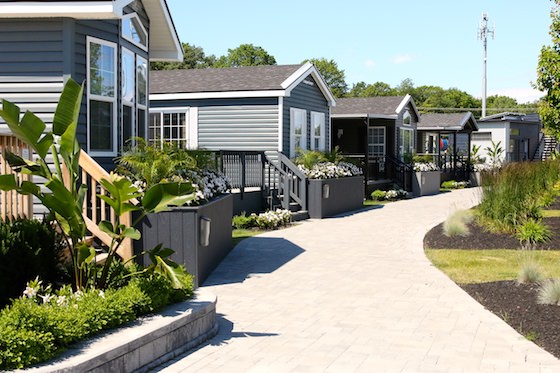 Model cottages at Sherkston Shores