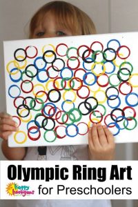 Olympic Ring Art for Preschoolers - Happy Hooligans