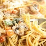 One Pot Pasta Sausage Basil Mushrooms copy