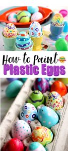 Painted Plastic Easter Eggs