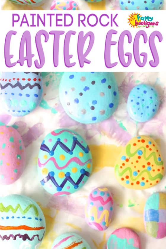 Painted Rock Easter Egg Craft for Kids