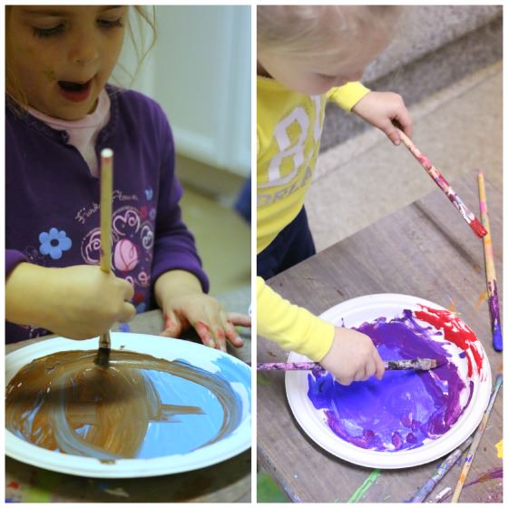 painting paper plates