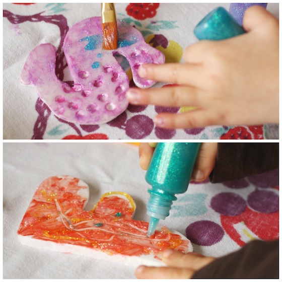 painting styrofoam initials