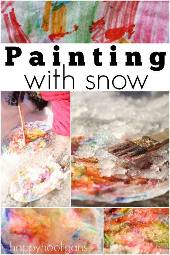 Painting with Snow - Happy Hooligans