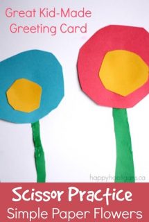 Paper Flowers for a Kid-Made Greeting Card copy