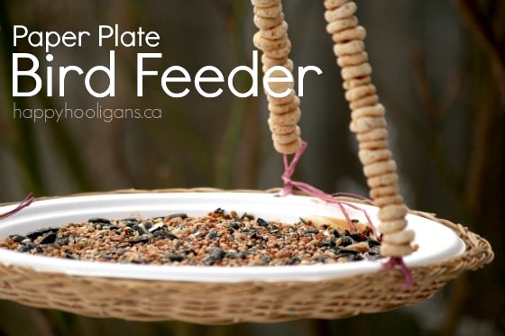 Paper Plate Bird Feeder happy hooligans