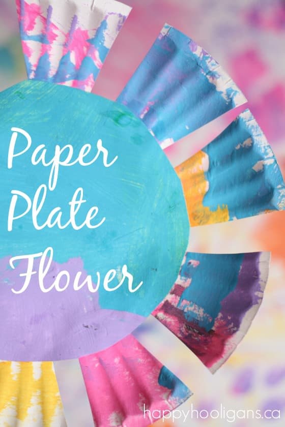 Paper Plate Flower Craft - Happy Hooligans