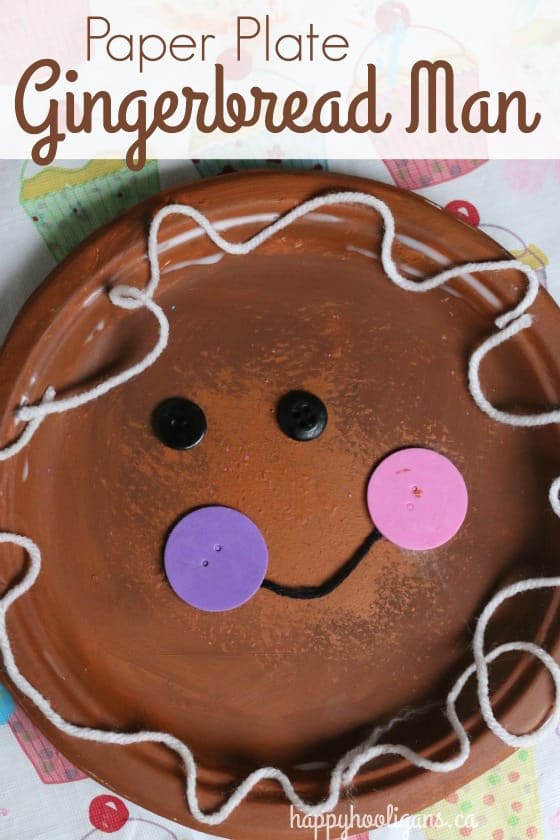 Paper Plate Gingerbread Man Craft - Happy Hooligans