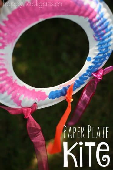 Paper Plate Kite Craft - Happy Hooligans