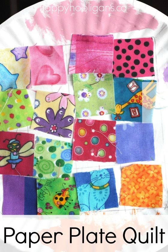 Paper Plate Quilt Craft for Preschoolers and Toddlers