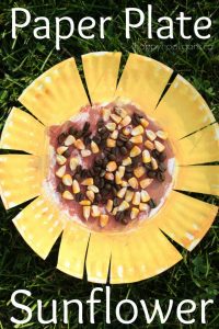 Paper Plate Sunflower Craft - happy hooligans