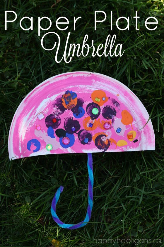 Paper Plate Umbrella - Happy Hooligans