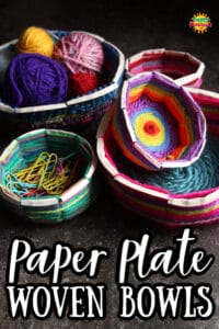 Woven Paper Plate Bowls