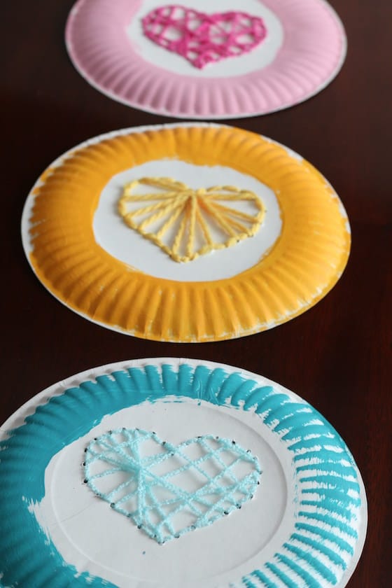 paper plate weaving project for kids