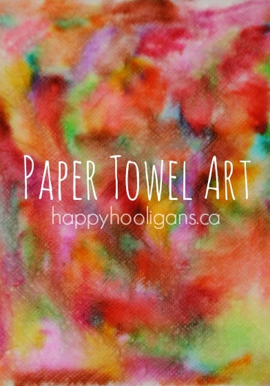 paper towel art - happy hooligans 