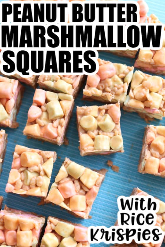 Peanut Butter Marshmallow Squares - feature image